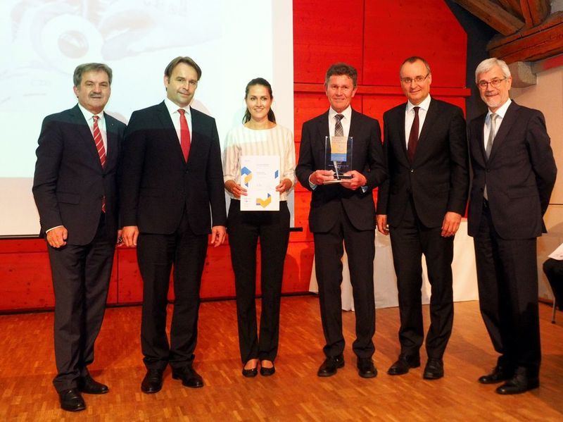 Bild von der Verleihung des Innovationspreises Ostwürttemberg 2016 auf Schloss Kapfenburg bei Lauchheim